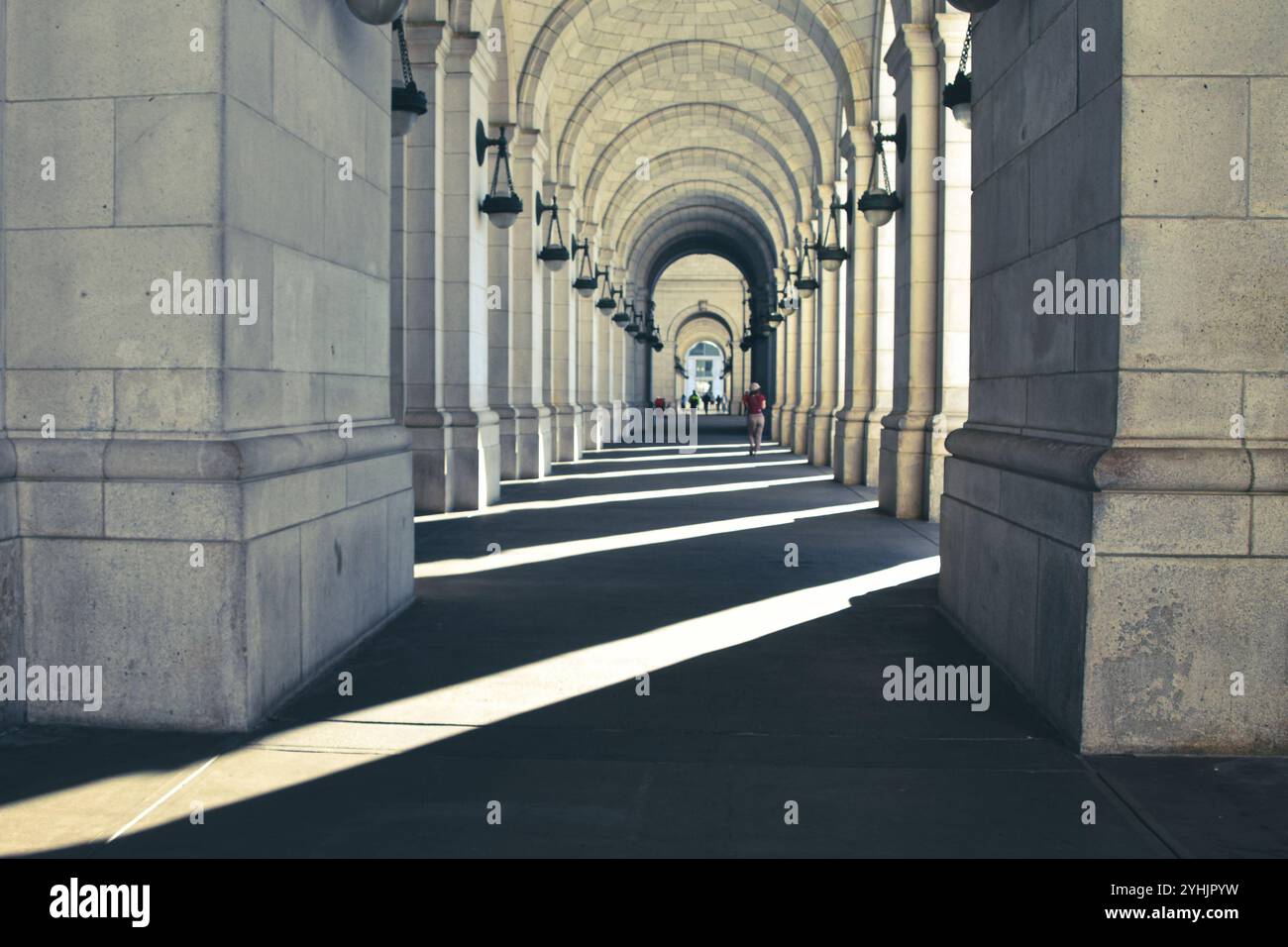 Entrance colonnade to Union Station in Washington, D.C.