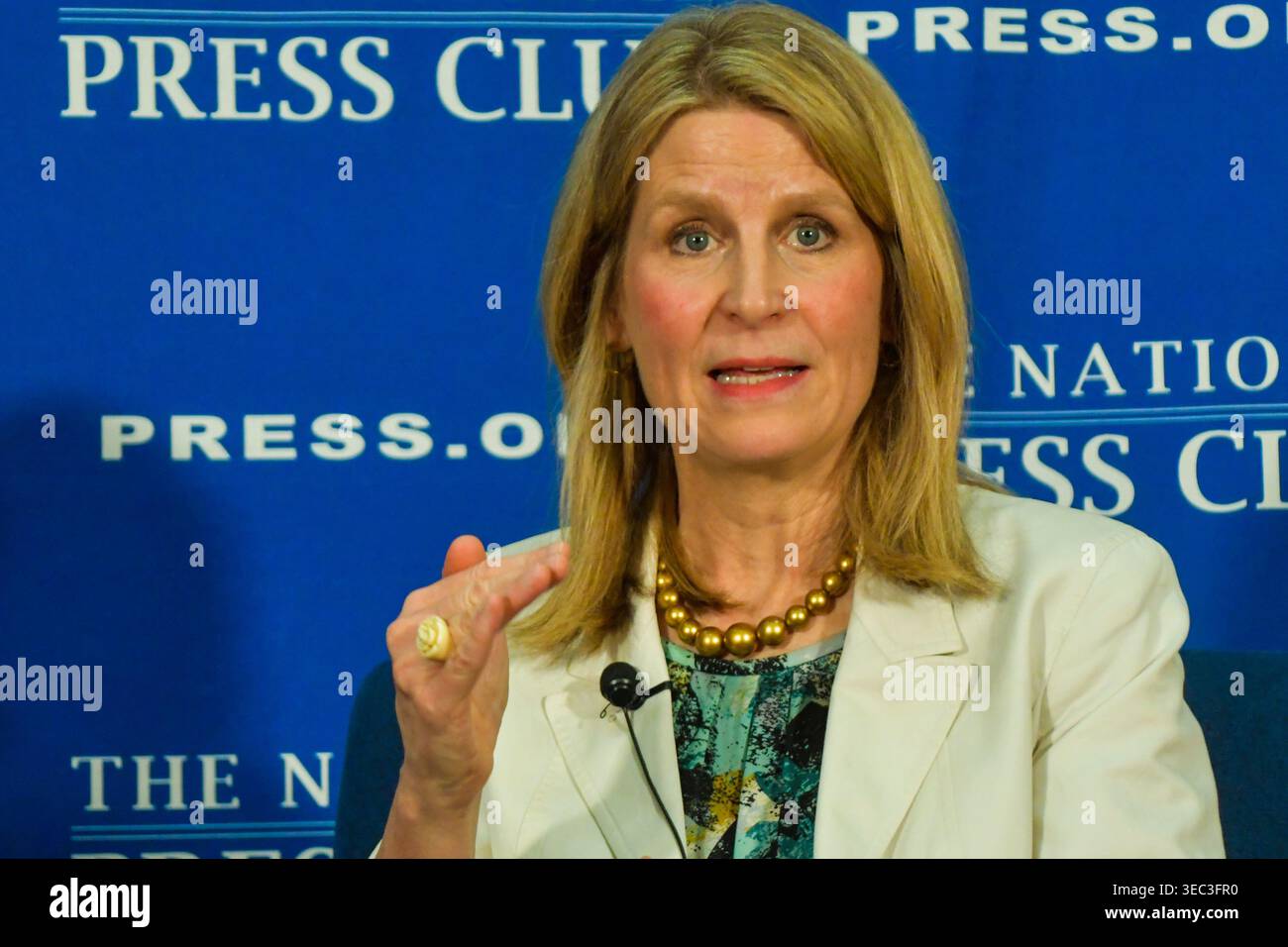 Photo of Liz Shuler at the National Press Club.